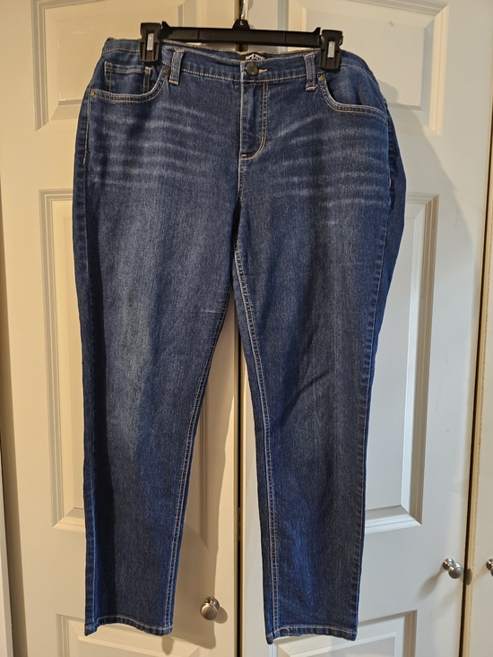 Nine West Denim - Nine West Dark Blue Straight Leg Women’s Jeans 12P